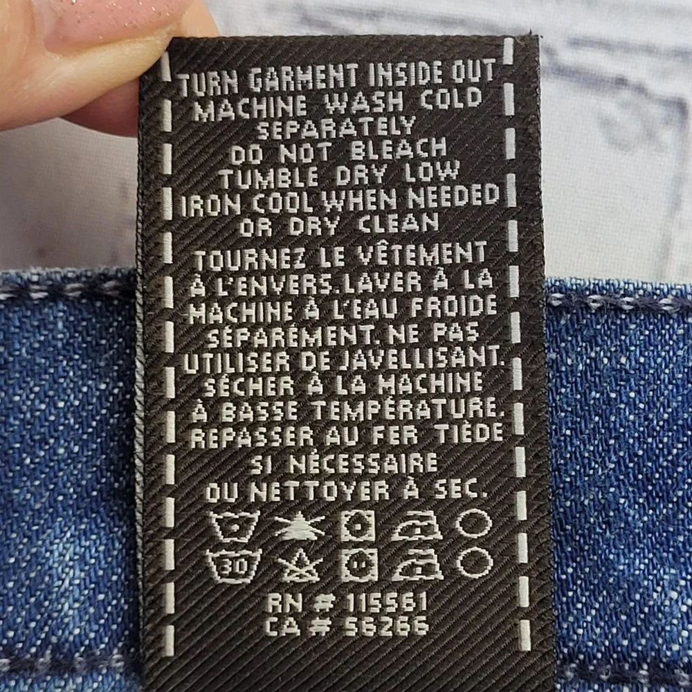 7 for all mankind woman’s blue the slim cigarette jeans size 27 - Picture 8 of 14